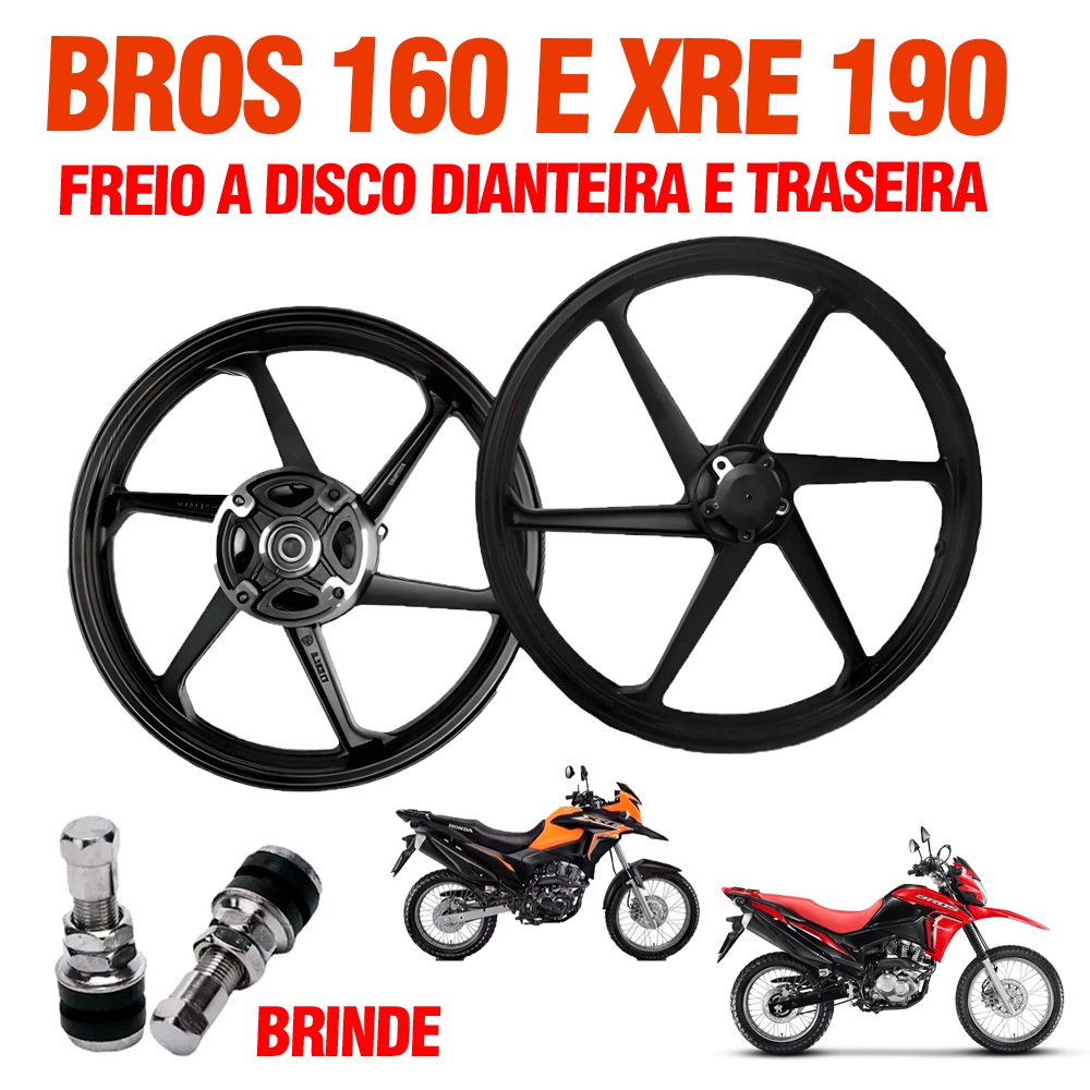 Roda Liga Leve Rodao Bros 160 Esdd Freio Disco Nas Duas Rodas