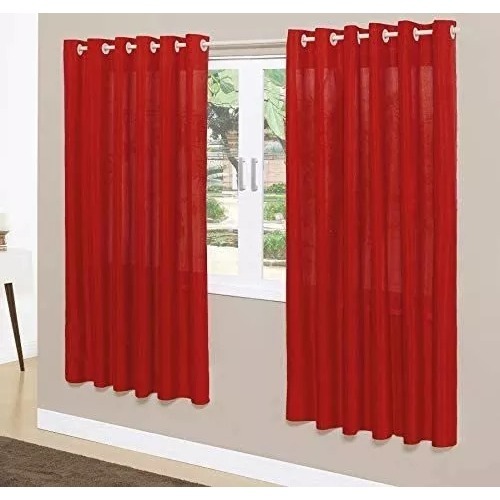 Cortina Para Janela De Sala Rústica 2.60m x 1.70m Pantex Bella Janela