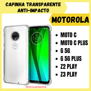 Capinha Transparente Anti Impacto Para Motorola Moto G 5G / G 5G Plus / Z2 Play / Z3 Play / Moto C / C Plus /Capa para celular (CF09)