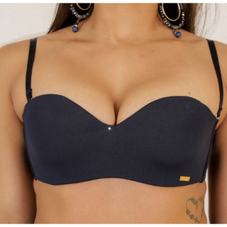 Sutiã Tomara Que Caia Reforçado Plus Size Com Bojo e Ajuste