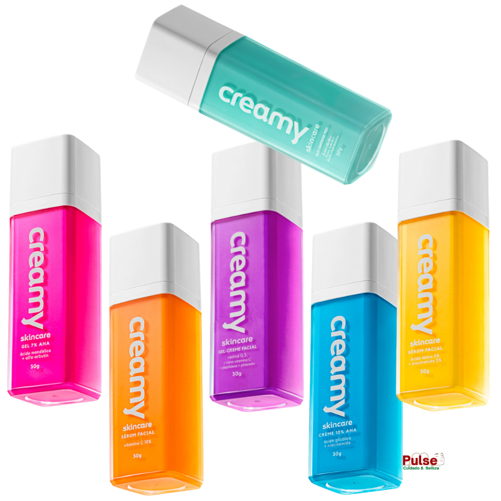 Creamy skincare Glicointense Peel , Vitamina C, Lático, Mandélico , Retinol ou Glicólico, 30g em Oferta na Shopee