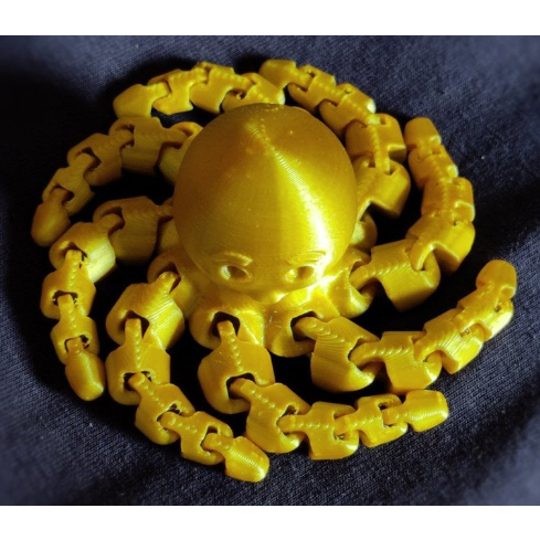 Polvo Flexível - Polvo articulado - Impressão 3D