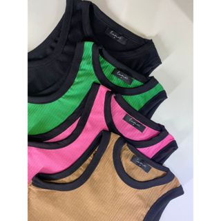 Blusa Top Cropped Várias Cores Liso Básico Sem Manga Malha Canelada