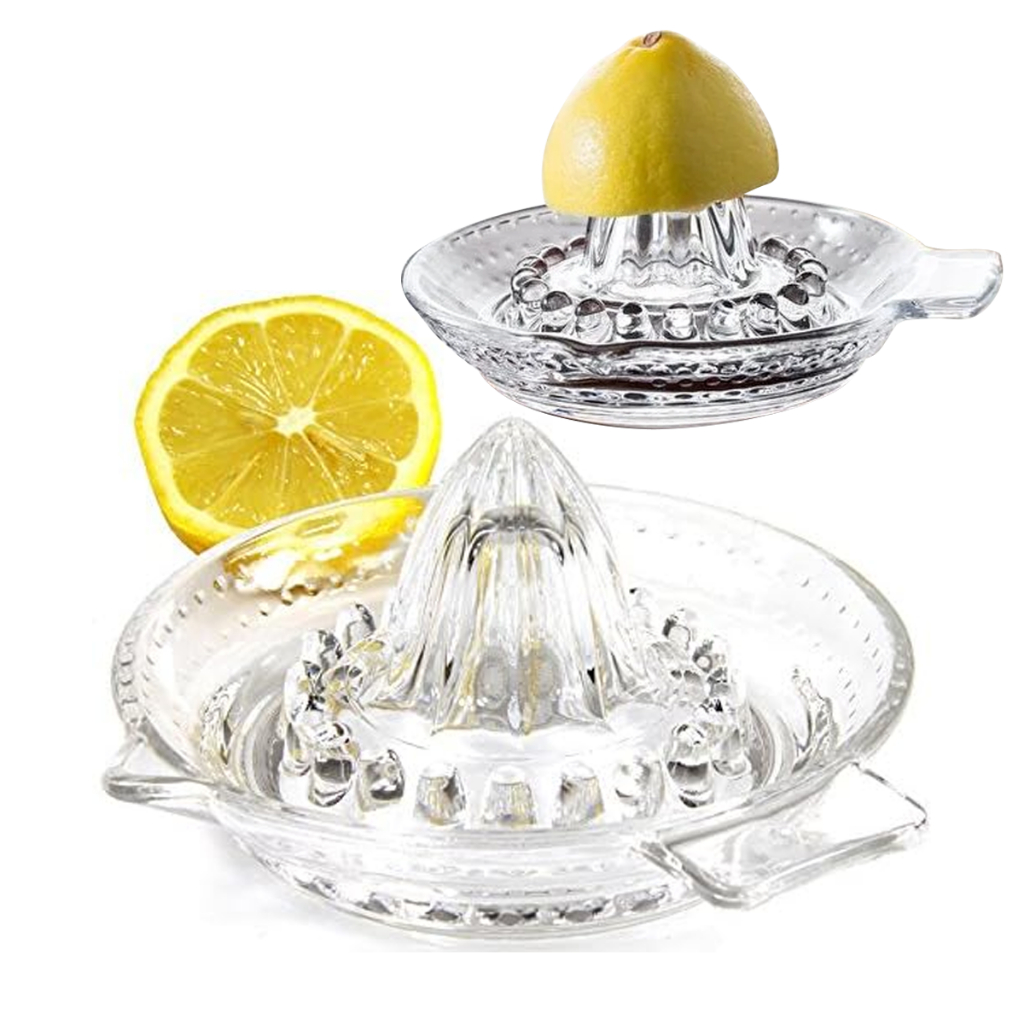 Espremedor de laranja e limão de cristal - vidro de cristal Espremedor De Frutas Manual Profissional