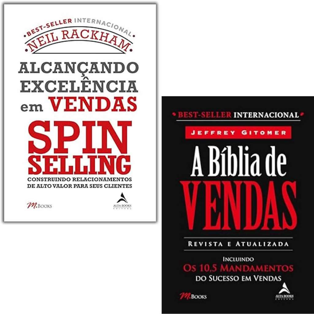 Livros Kit: A Bíblia De Vendas E Alcançando Excelência Em Vendas - Spin Selling ( Versão 2023)