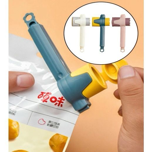 Prendedor Lacra / Veda Embalagem Bocal Clipe Com Tampa (kit 3 unidades) cor sortido em Oferta na Shopee