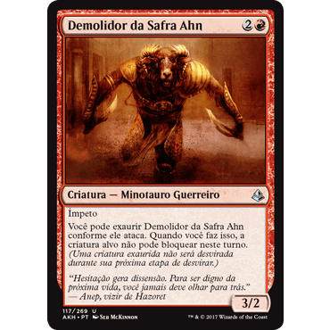 Demolidor da Safra Ahn (Minotauro / Guerreiro) - Magic The Gathering