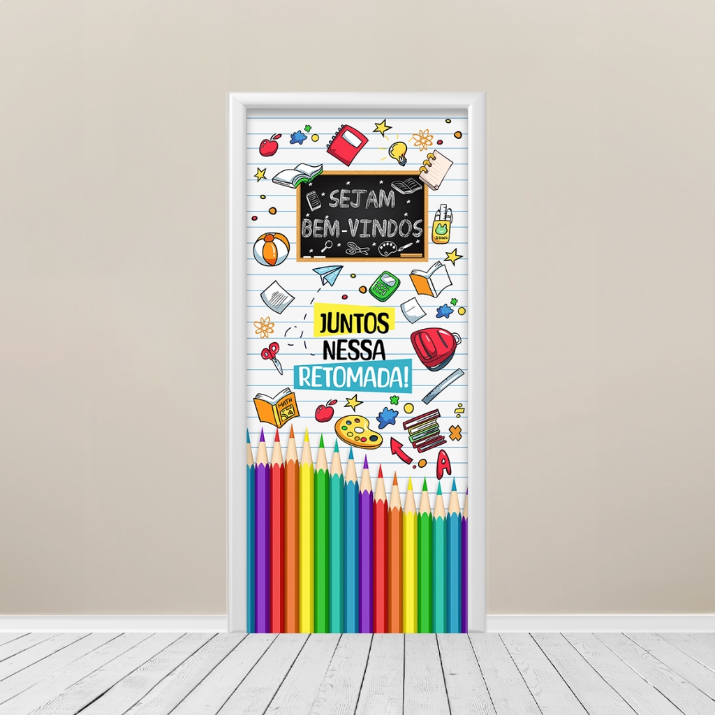 Capa De Porta Painel Sublimado Em Tecido Diversos Decoração C/ Elástico Vários Temas Decorativos em Oferta na Shopee