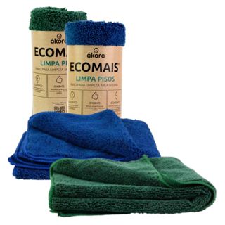 02 Panos Para Limpeza Akora De Piso Ecomais Limpa Pisos 40x60 Sem Embalagem em Oferta na Shopee