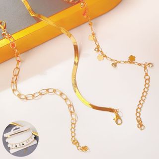 Kit 3 Pulseira Prata-Dourada-Luxxo-Strass feminino