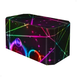 Capa para Mesa Festa Neon Decoração Sublimado Em Tecido Veste Fácil
