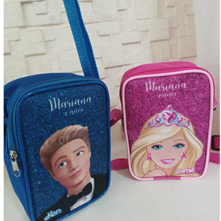 Kit  Bolsinha shoulder bag personalizada infantil em Oferta na Shopee