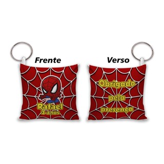 30 Almochaveiros Personalizados - Homem Aranha - Lembrancinhas