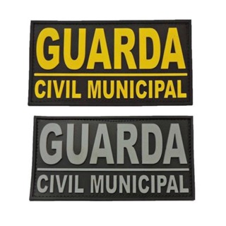 Emborrachado Guarda Civil Municipal Para Costas Da Capa De Colete