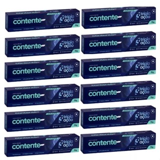 Pasta De Dentes Vegana Contente Tripla Ação 70g Kit C/12 Un