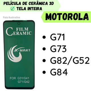 Película Cerâmica Hidrogel Flexível Para Motorola Moto G71 / G73 / G82-G52 / G84 /Protetor de Tela Inteira 3D.
