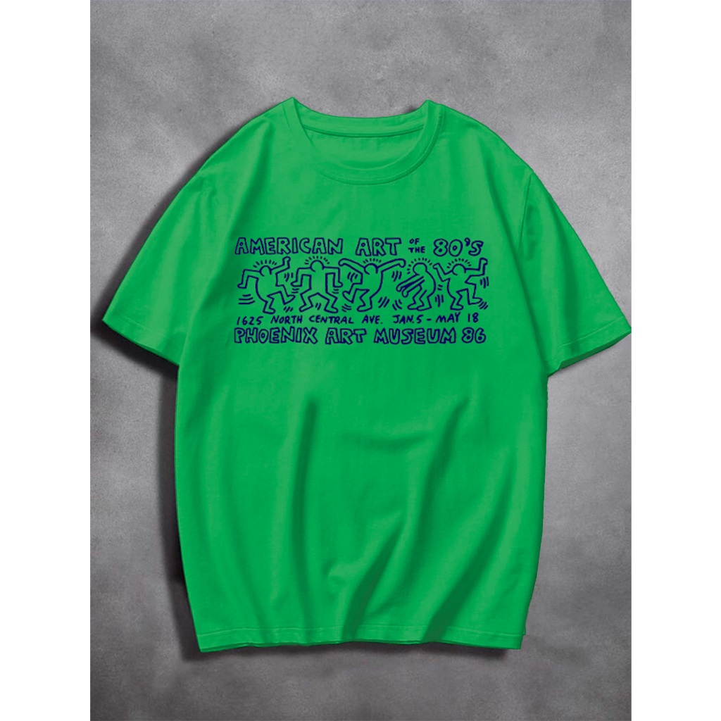 Camiseta Feminina American Art Dance Vintage Oversized Coleção Arte Americana Aesthetic Longline Confo