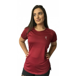Blusa Academia Feminina Long Line Dry Fit Camiseta Sobre Legging