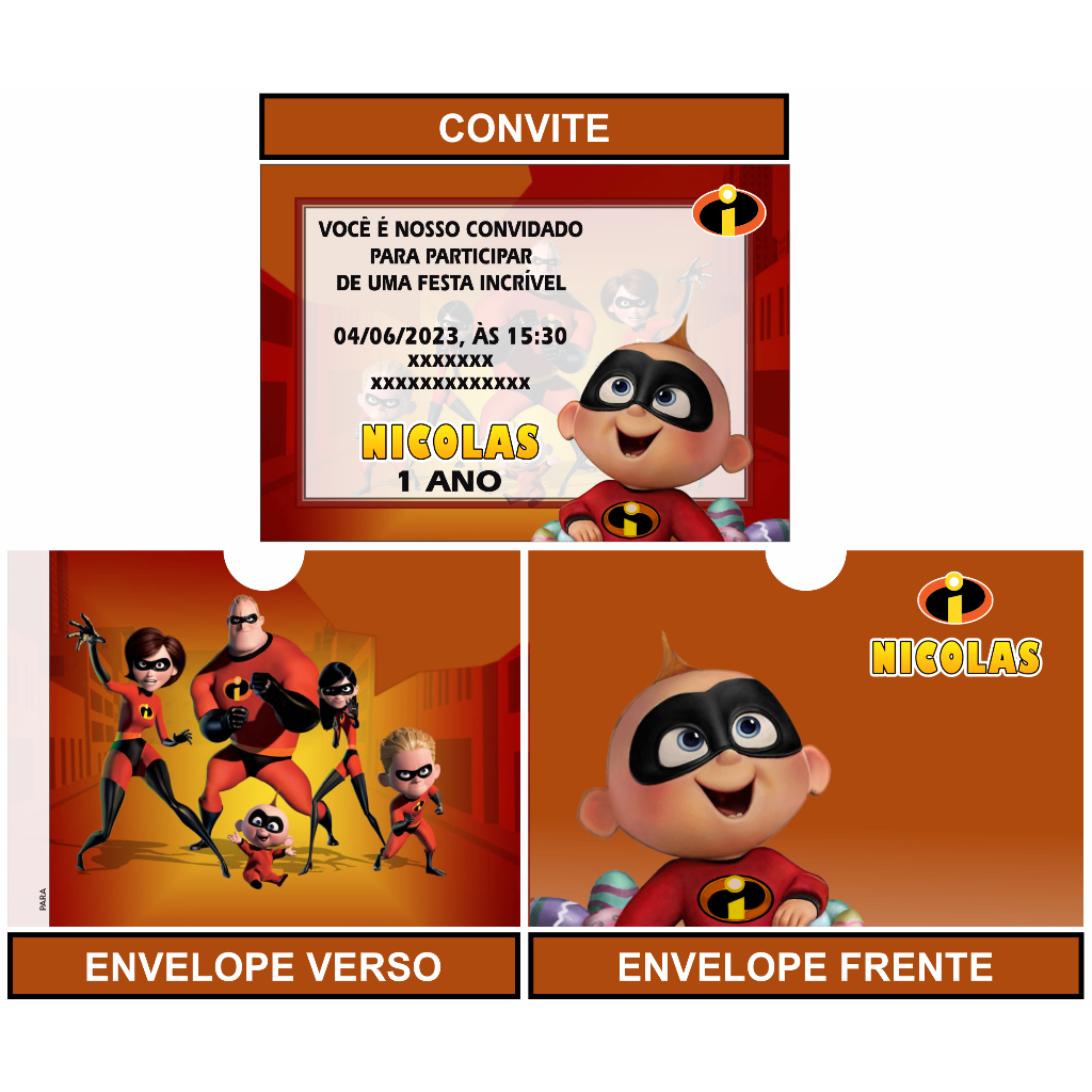 Convite os Incriveis: Onde Comprar | BuscaProdutos