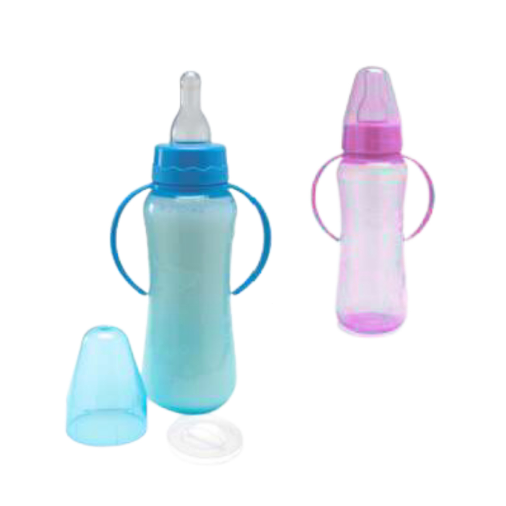 Mamadeira Pepeta Anatômica Color C/ Alça 240ml (4603)