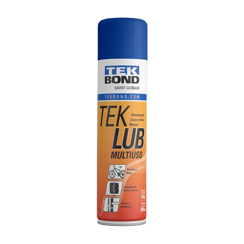 Desengripante Óleo Antiferrugem Spray Lubrificante Multiuso 300ml - Tekbond