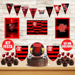 Kit Só Um Bolinho Flamengo Futebol Para Festa Aniversário