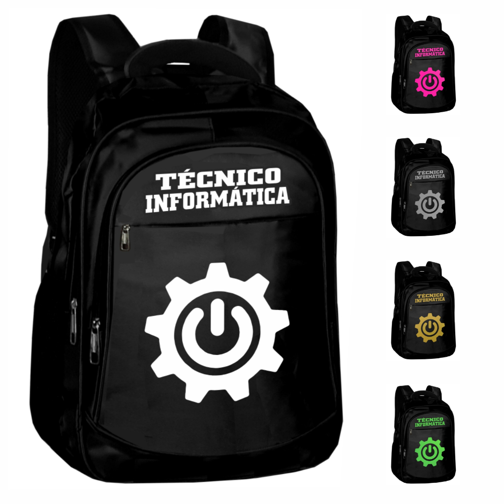Mochila Tecnico Informatica Bolsa Universitaria Pasta Profissão Curso