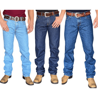 Kit 3 Calça Country Masculina Jeans Tecido Grosso Premium 100% Algodao