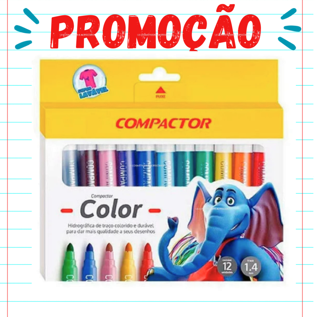 Caneta Hidrográfica Jumbo Compactor: Onde Comprar | BuscaProdutos