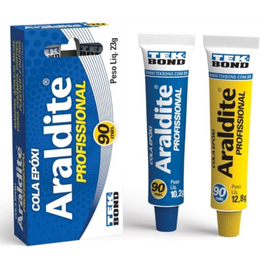 Araldite Cola Epóxi Profissional 90 minutos 23g em Oferta na Shopee