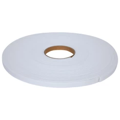 Fita EVA Branca Autocolante 1 Lado 10mm x 2mm x 10mts Vedação Anti Ruido Fresta Porta Janela