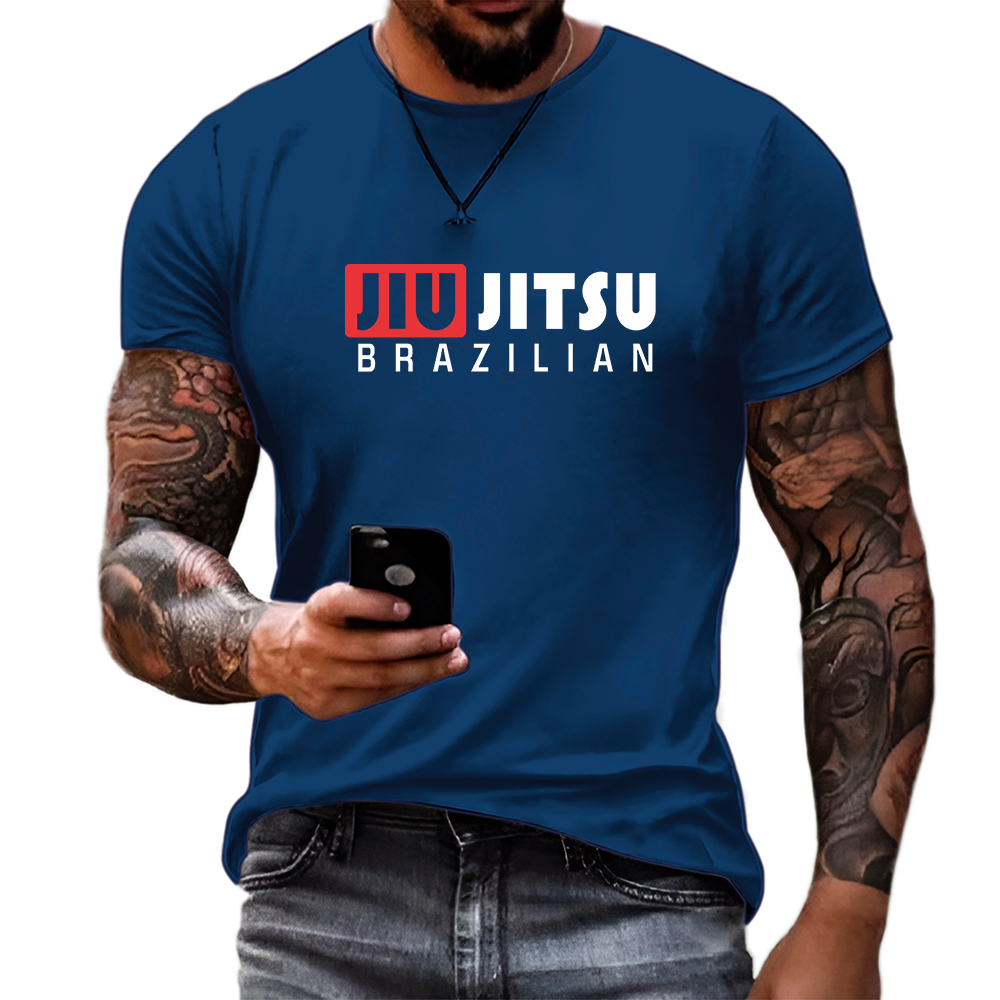 Camiseta Masculina Estampa Camisa Jiu Jitsu Brazilian Algodão 30.1