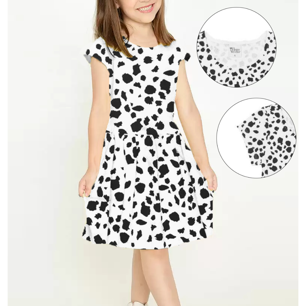 Vestido Infantil Moda Juvenil Menina Verão Manga Curta Soltinho Fresquinho Passeio Festa Leve Princesa branco