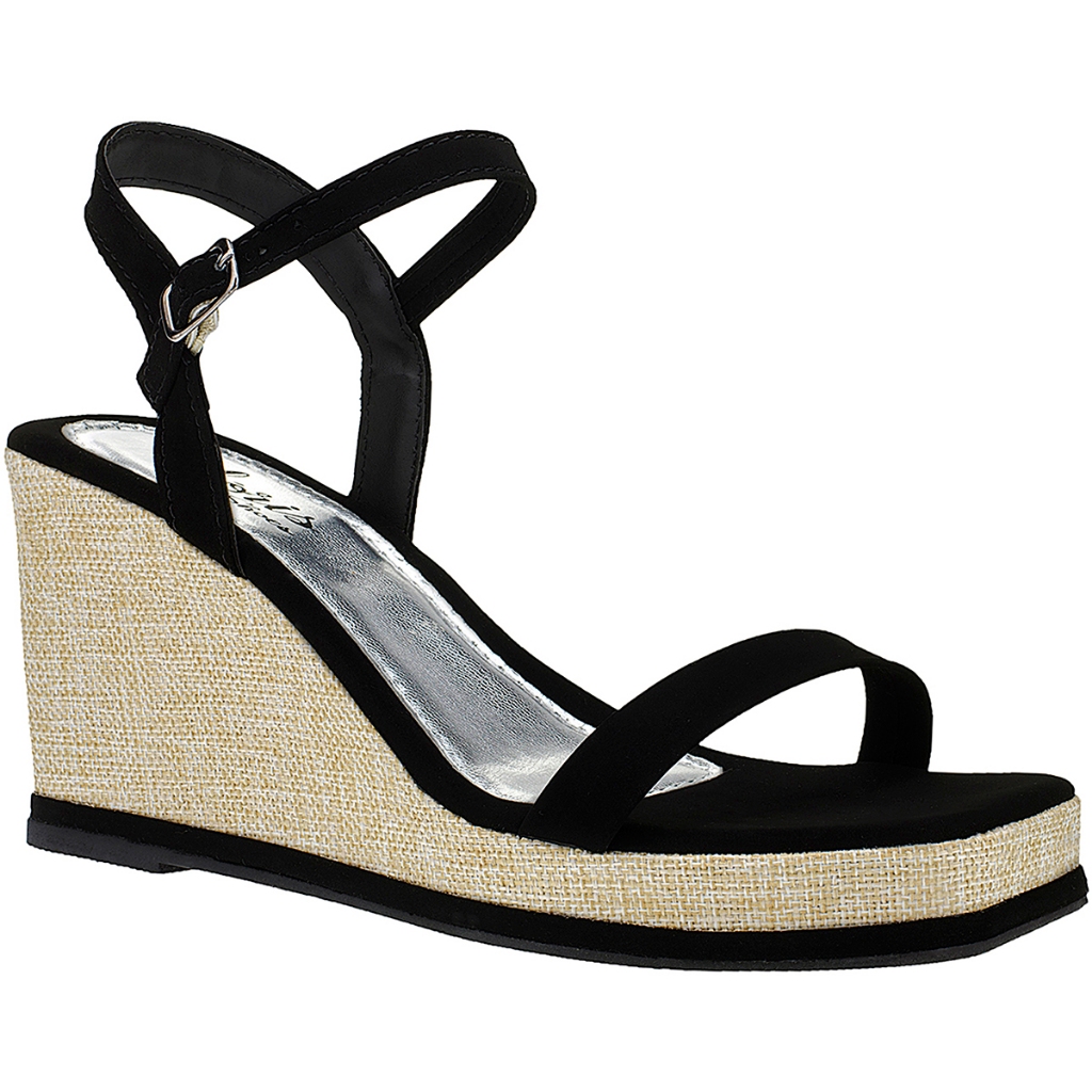 Sandália Feminina Anabela Plataforma Salto Confortável Corda Jutanatural 445 - Women Shoes
