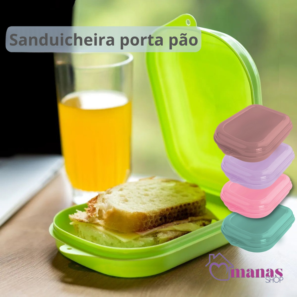 Sanduicheira Porta Lanche Pote Pão Porta Lanche Pote / Porta misto / Porta Pão / Porta Sanduíche