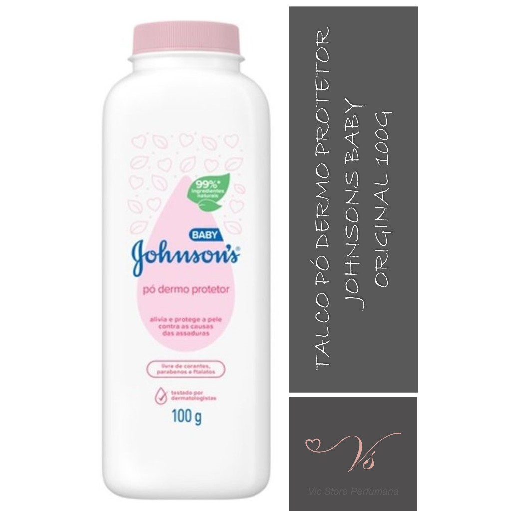 Talco Pó Dermo Protetor Johnsons Baby Original 100g