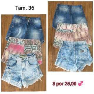 (BAZAR) Saias e Shorts Seminovos ou Usados Tamanhos Variados