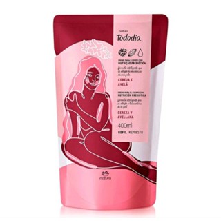 Refil Hidratante Corporal Natura TodoDia 400ml - Creme Cereja e Avelã