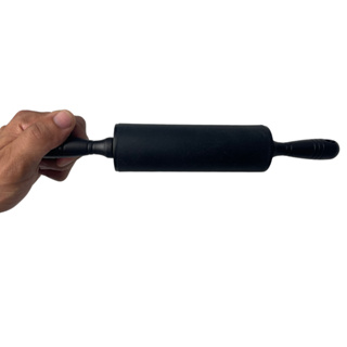 Mini Rolo Abridor de Massa 27 cm Para Biscoito Pastel Cookie Em Silicone Antiaderente Preto em Oferta na Shopee