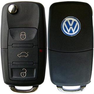 Carcaça Chave Canivete Para Modelo VW G5 Polo Fox Voyage Gol 3 Botões