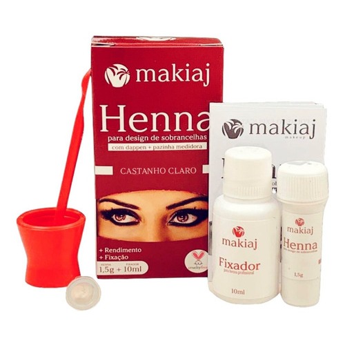 Henna Para Desing De Sobrancelhas Makiaj Promoção Original