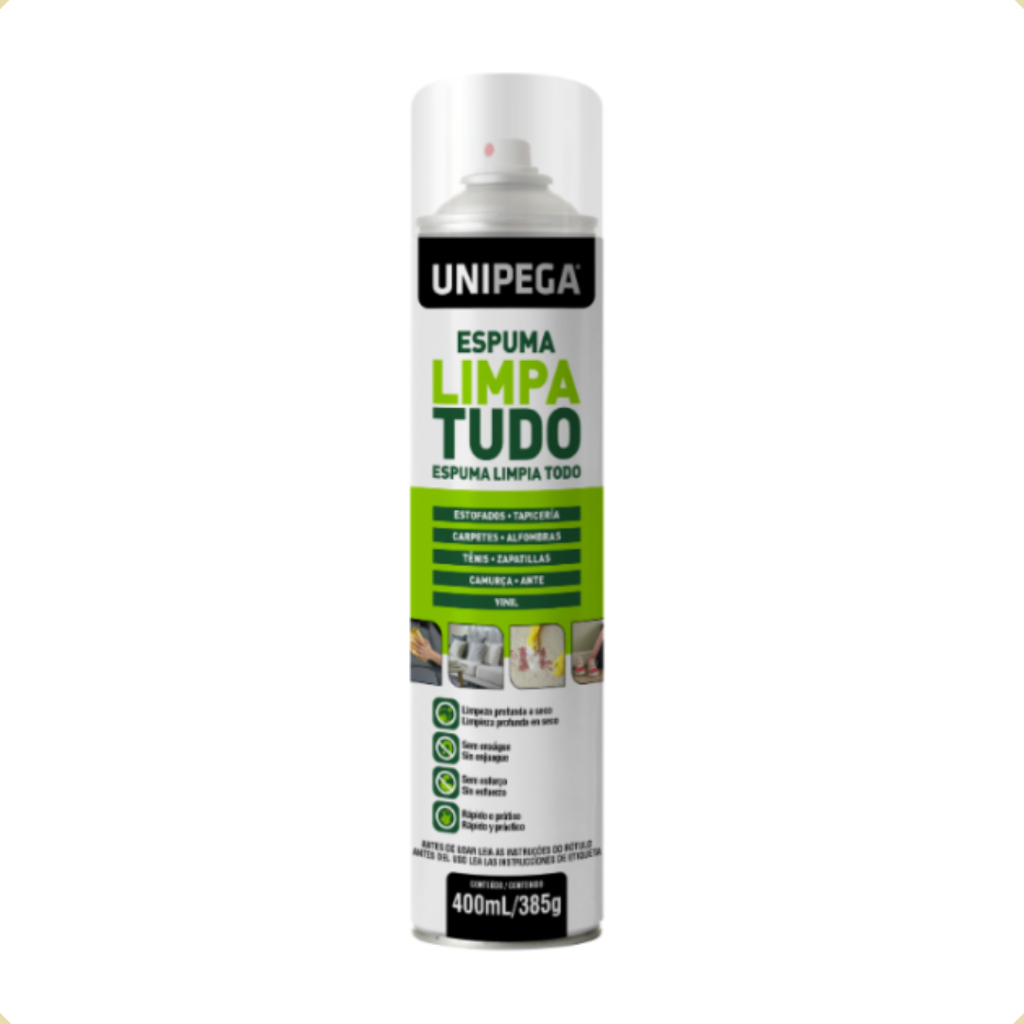 Espuma Limpa Tudo Estofados Carpetes Tênis Camurça 400ml