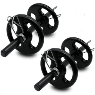 Kit Musculação 2 Barra Oca 40cm + 4 Anilhas Pintadas 1kg +4 Presilhas em Oferta na Shopee