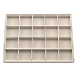 Bandeja Grande Organizador com 20 Quadriculados para Jóias Brinco E Bijuteria - Veludo em Oferta na Shopee