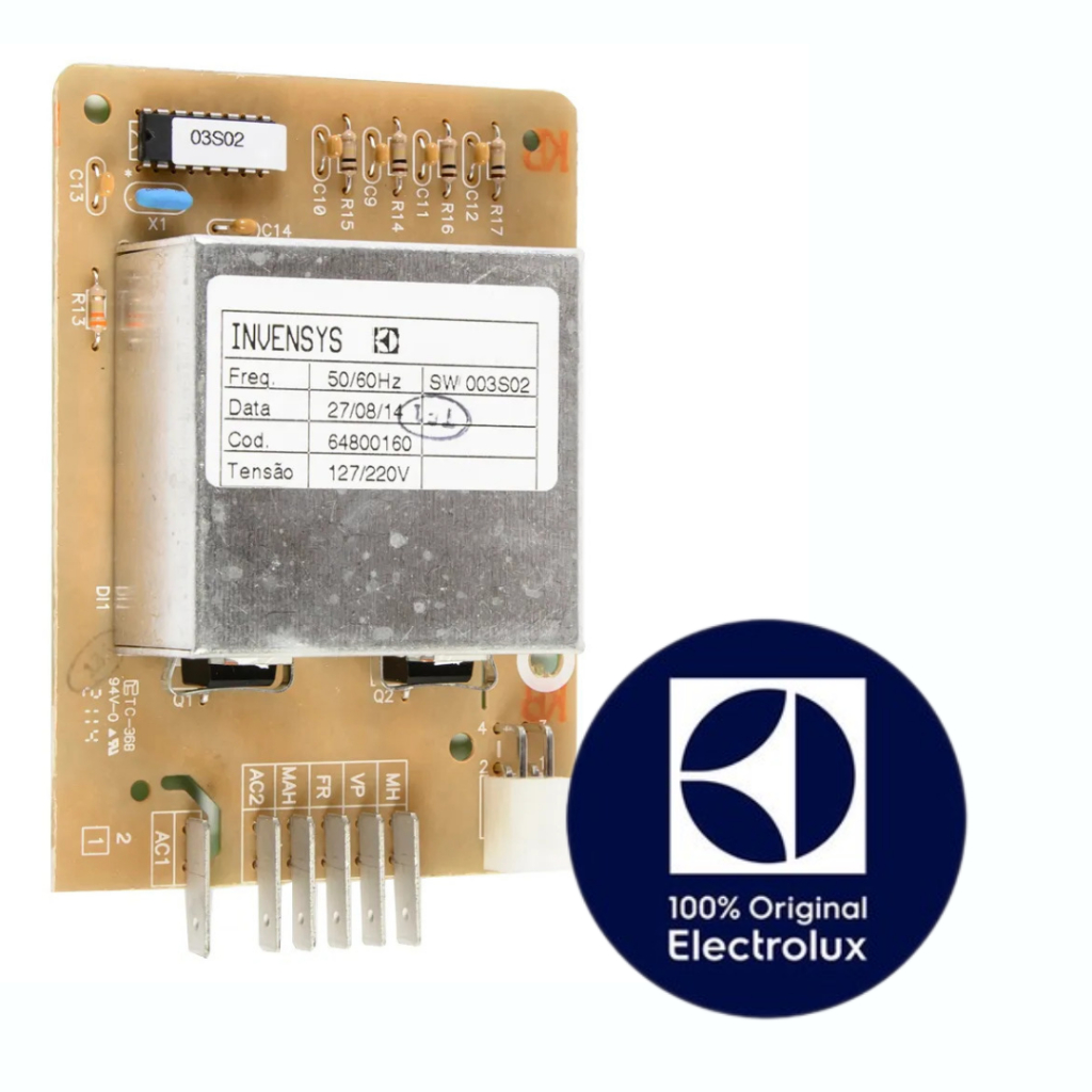 Placa eletrônica original lavadora LM06/LM06A/LQ75/LF75/LF80 Bivolt - 64800160 / A07654501