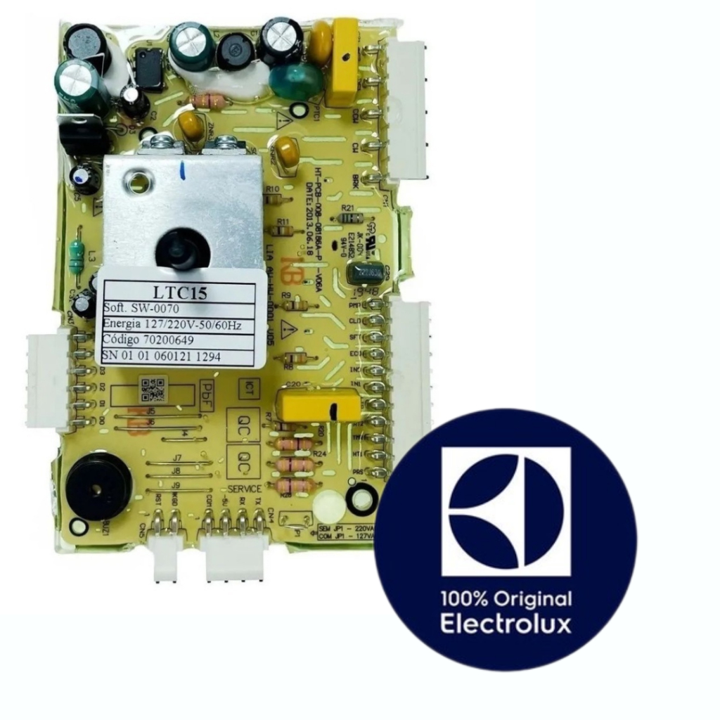 PLACA ELETRONICA - LTC15 - LAVADORA ELECTROLUX ORIGINAL (BIVOLT)