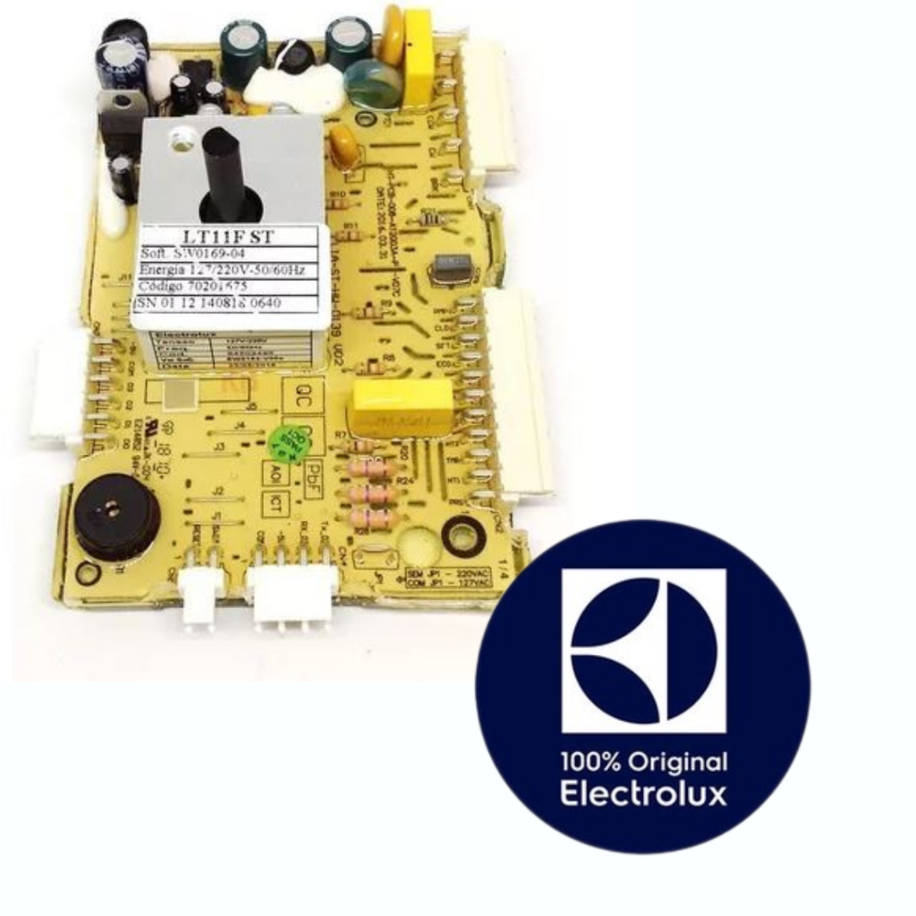 PLACA ELETRONICA LT11F - 70201675 / A99035155 LAVADORA ELECTROLUX ORIGINAL (BIVOLT)