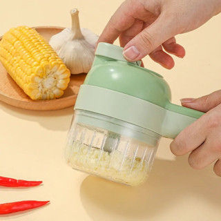 Triturador e Picador De alimentos Elétrico Portátil 3 Em 1 Mini Processador