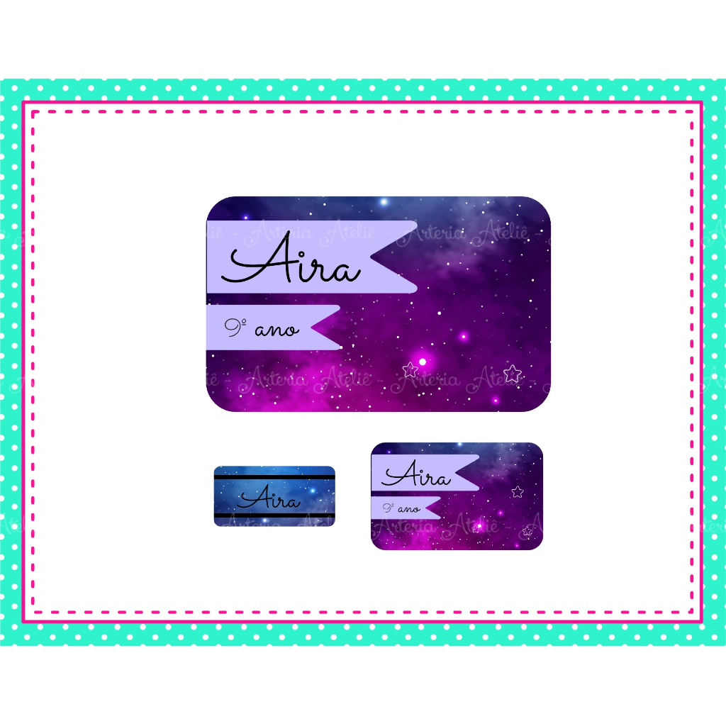 Etiqueta Escolar Galáxia: Onde Comprar | BuscaProdutos