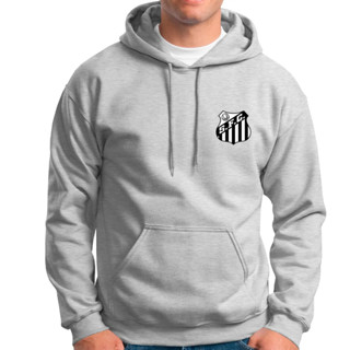 Blusa de Moletom Time Santos FC Tecido de Alta qualidade Flanelado Confortável